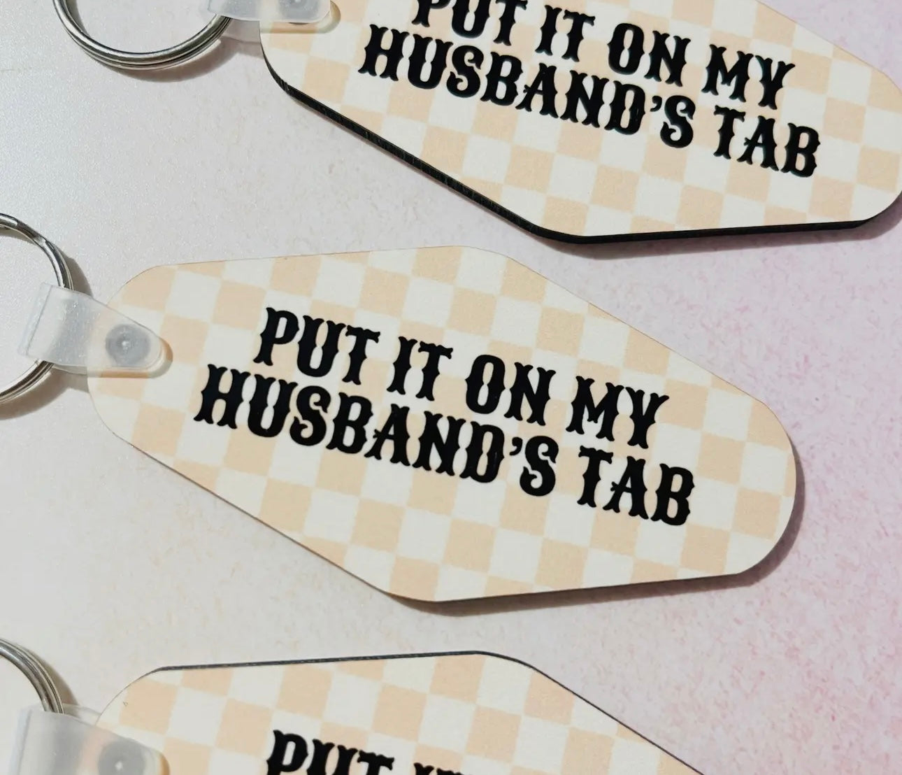 Husbands tab keychain