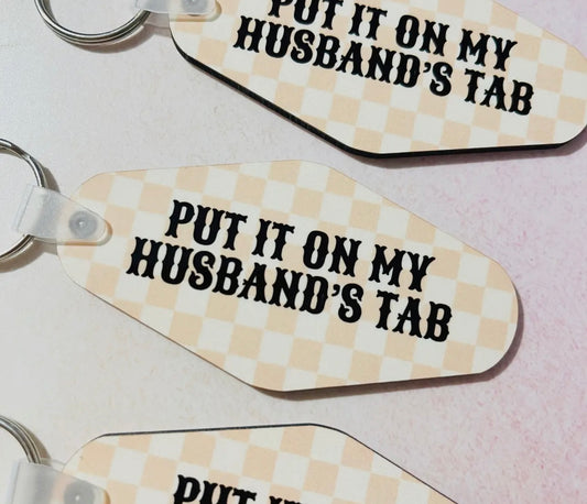 Husbands tab keychain