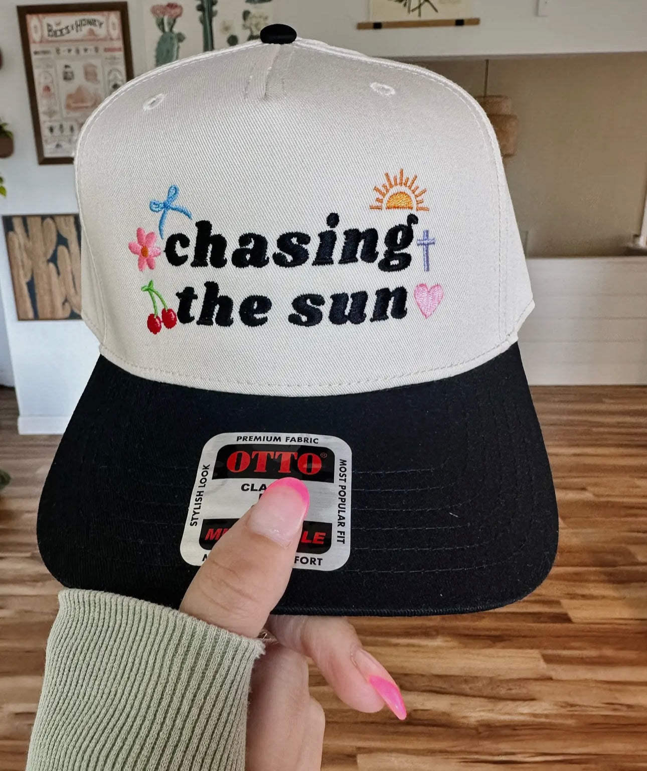 Chasing the sun trucker hat
