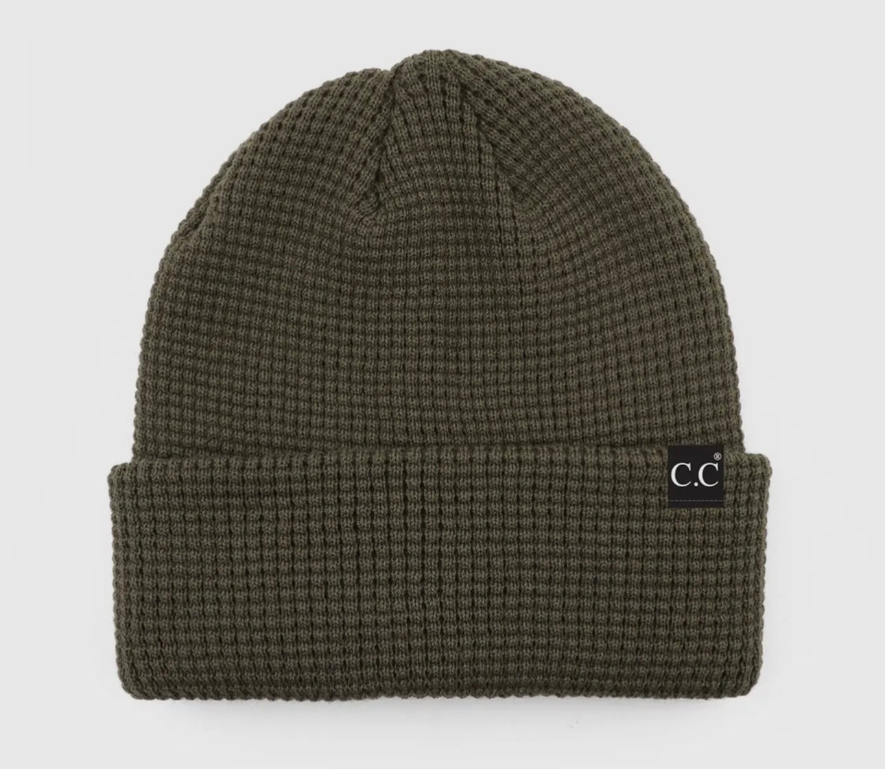Waffle knit beanie