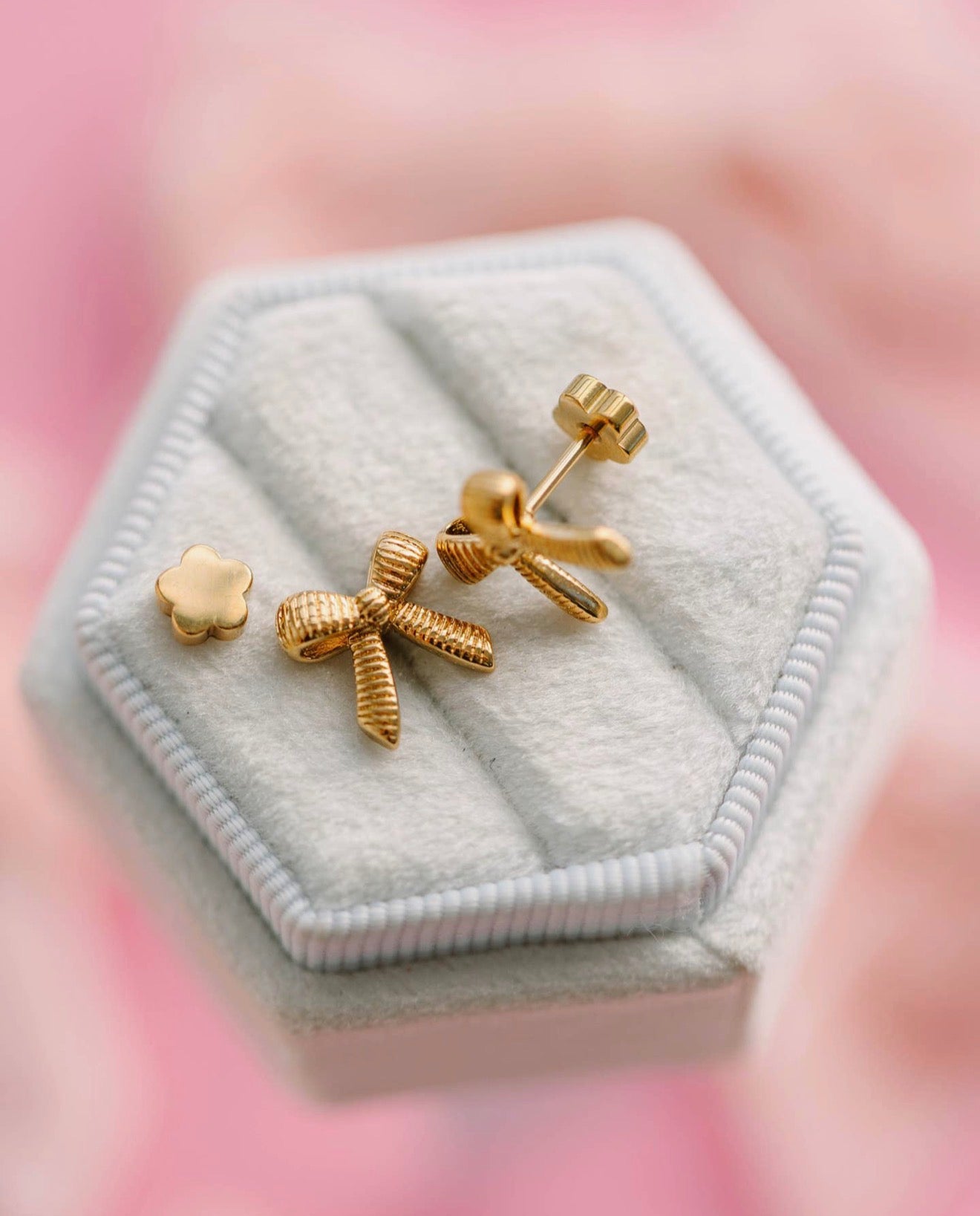 Flat back earrings