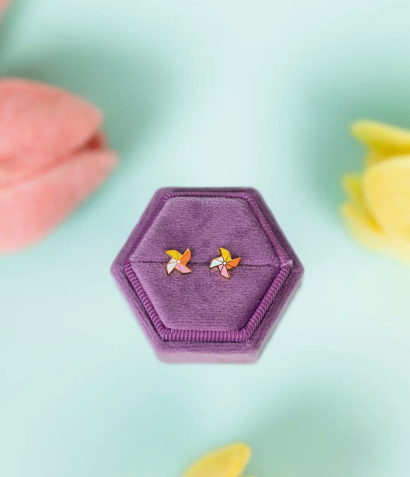 Flat back earrings