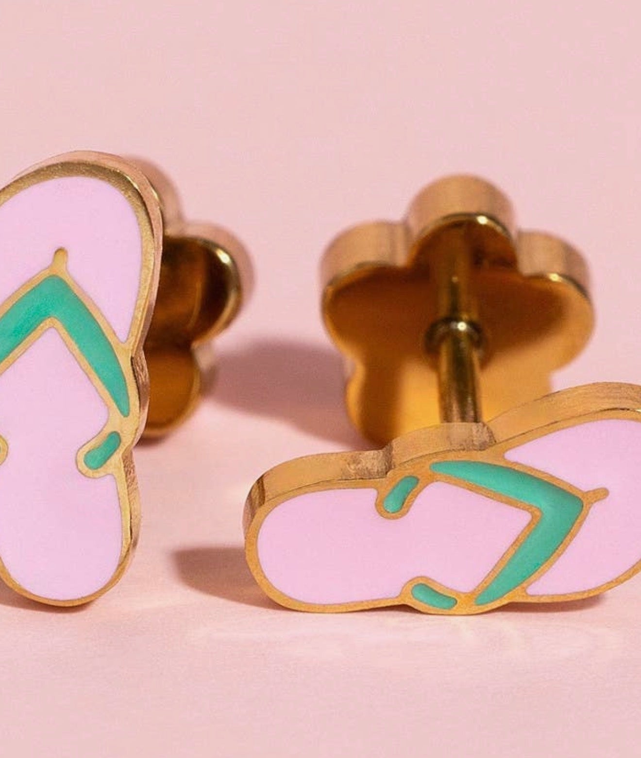 Flat back earrings