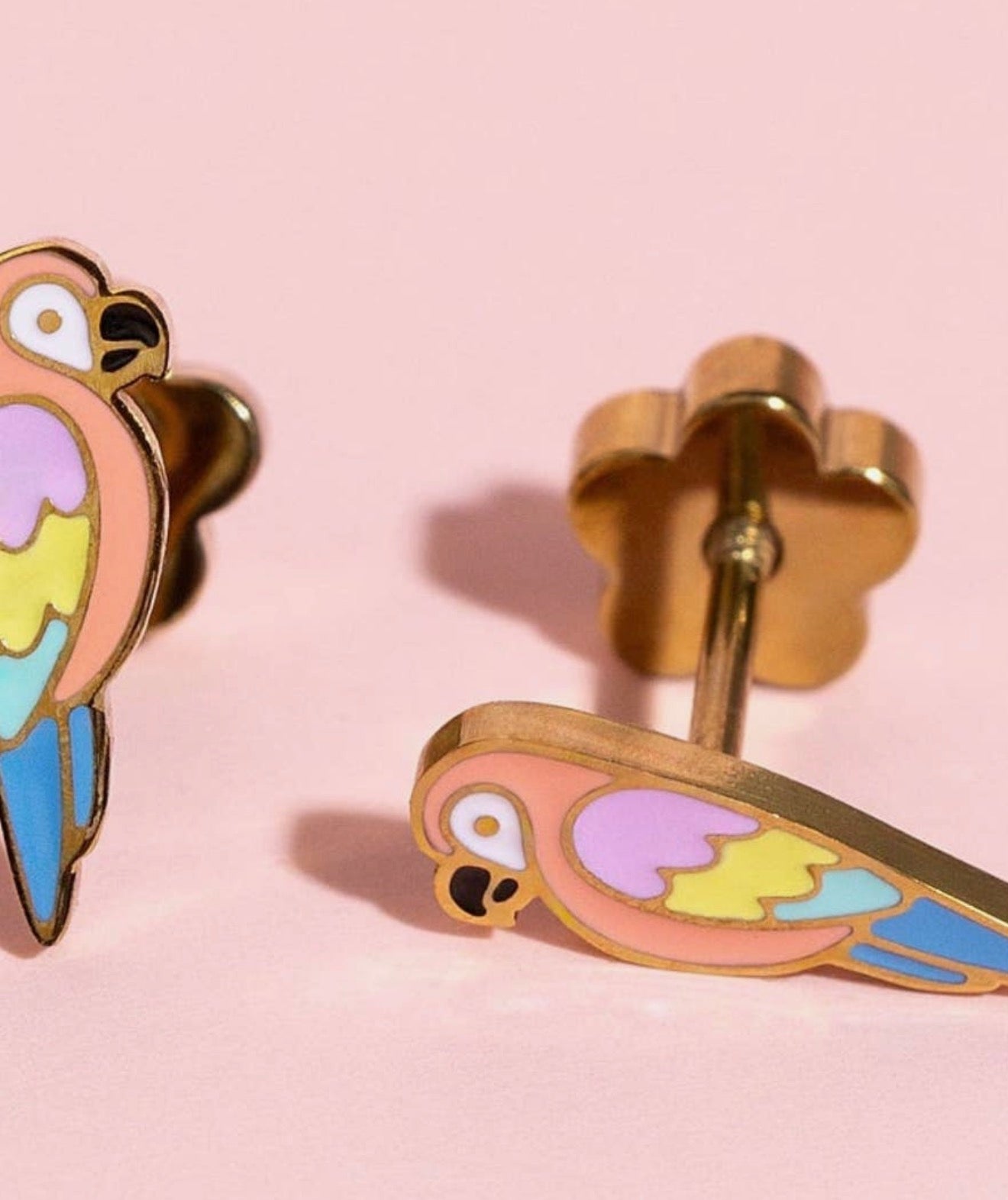 Flat back earrings