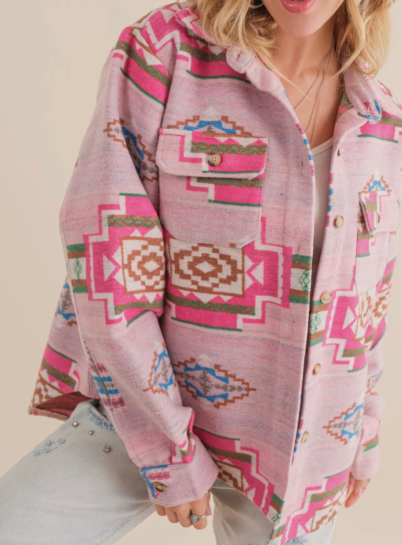 Pink Aztec jacket