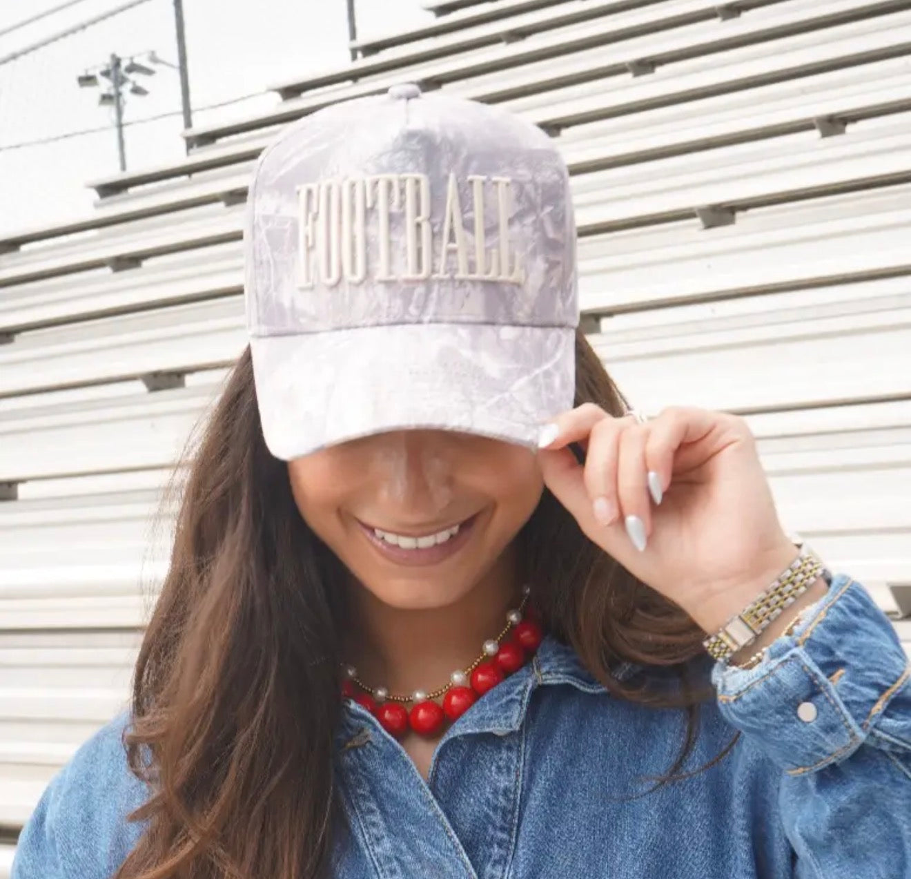 Football trucker hat