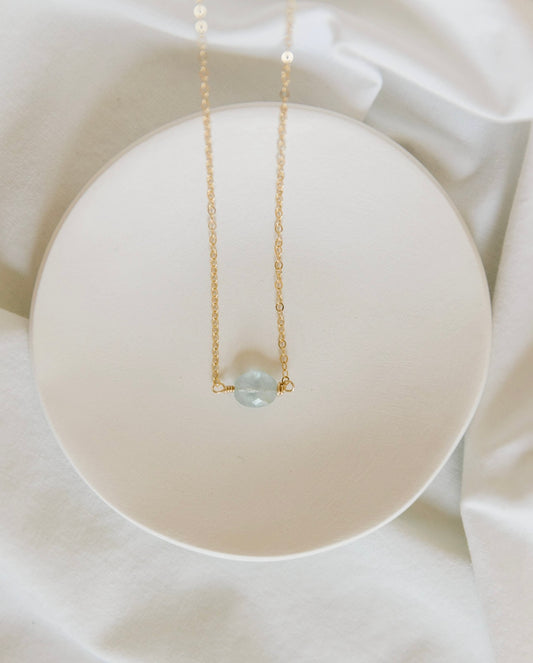 Aquamarine Layering Necklace